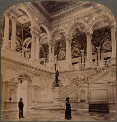 Decorative Splendors of the Entrance Hall of the Great Congressional Library, Washington, U.S.A. by Unbekannt