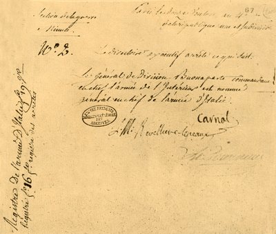 Decree of the Executive Directorate, 2 March 1796 by Unbekannt