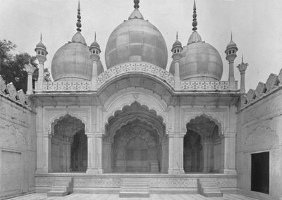Delhi. The Moti Musjid or Pearl Mosque, c1910 by Unbekannt