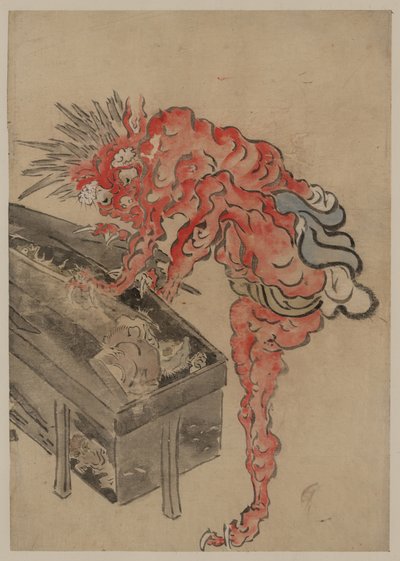 Demon, Possibly Ibaraki, Opening a Box by Unbekannt