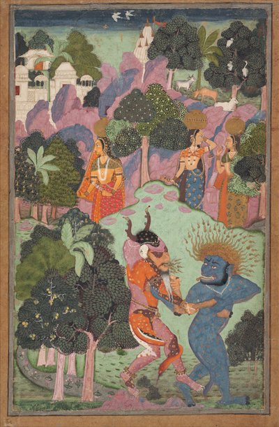 Demons Fighting Over an Animal Limb by Unbekannt