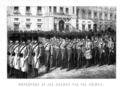 Departure of the Guards for the Crimea, 1854 by Unbekannt