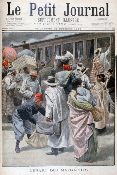 Departure of the Madagascans, Universal Exhibition of 1900, Paris by Unbekannt