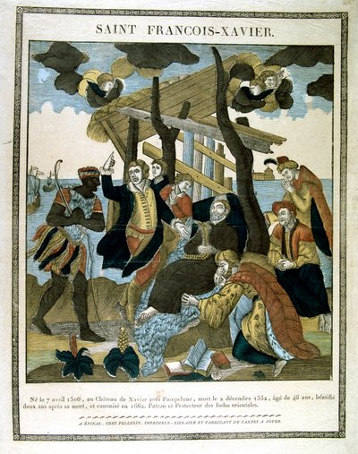 Depiction of St Francis Xavier, 19th century by Unbekannt