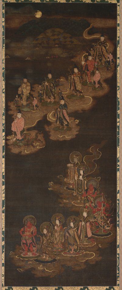 Descent of the Nine Luminaries and the Seven Stars at Kasuga, 1300s by Unbekannt