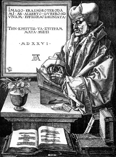 Desiderius Erasmus, Dutch author, scholar and humanist by Unbekannt