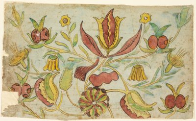 Design for Woodblock Textile Print by Unbekannt