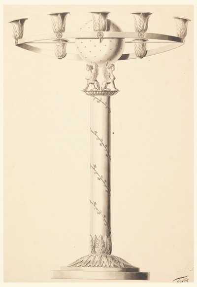 Design for a Candlestick by Unbekannt