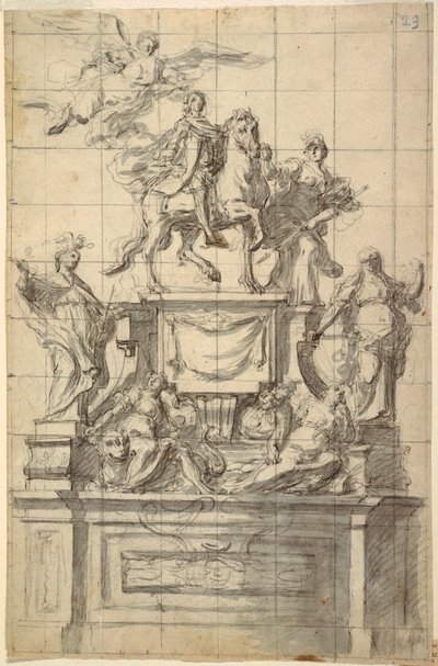 Design for a Monument to Emperor Charles VI of Naples by Unbekannt