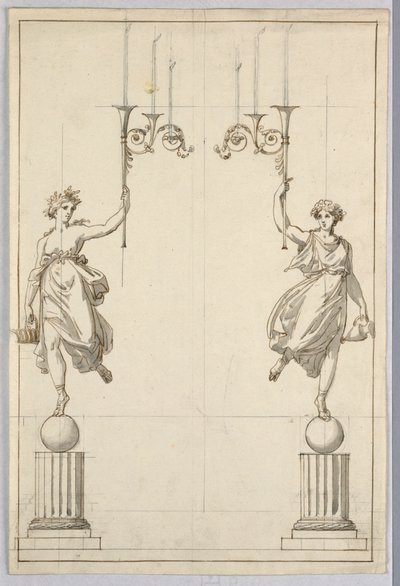 Design for a Pair of Candelabra by Unbekannt