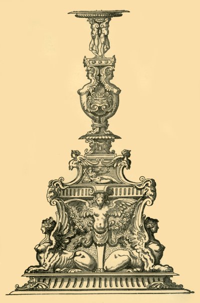 Design for a candelabrum by Unbekannt