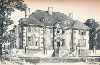 Design for a house at Hampstead by C. H. B. Quennell, c1913 by Unbekannt
