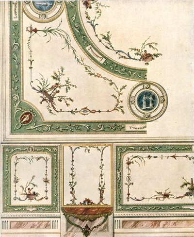 Design for ceiling decoration, Italy by Unbekannt