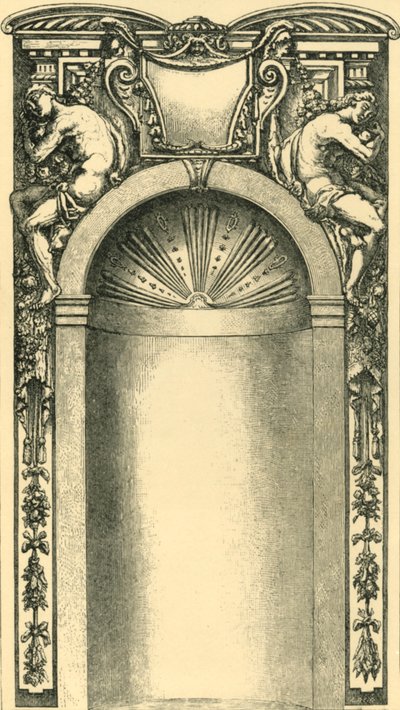 Design for the decoration of a niche, late 16th century, 1881 by Unbekannt
