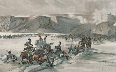 Destruction of Retreating Russians at Satschan Lake by Unbekannt