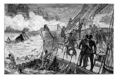 Destruction of the Turkish Fleet at Sinope, 1853, 1900 by Unbekannt