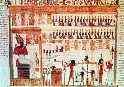 Detail from a Book of the Dead Scroll, Ancient Egyptian, Ptolemaic Period by Unbekannt