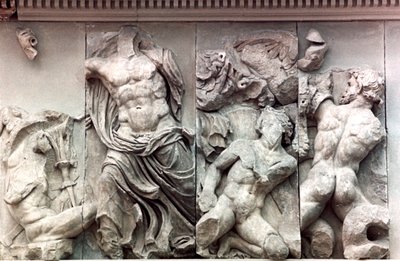 Detail from the Great Frieze of the Pergamon Altar by Unbekannt