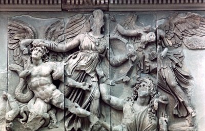 Detail from the Great Frieze of the Pergamon Altar by Unbekannt