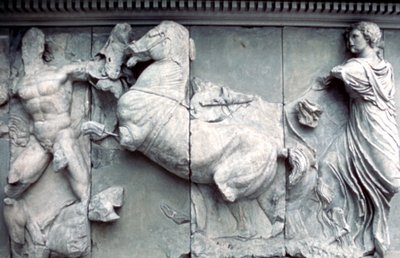 Detail from the Great Frieze of the Pergamon Altar, 180-159 BC (detail) by Unbekannt