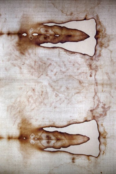(detail) Shroud of Turin in Basilica di Maria Ausiliatrice, Turin, Italy by Unbekannt
