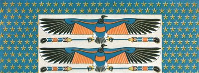(Detail) Ceiling Painting in the Tomb of Bekenranef at Sakkara, Egypt by Unbekannt