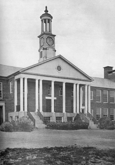 (Detail) Entrance Front, Bird School Elementary and Junior High, Walpole, Massachusetts, 1922 by Unbekannt
