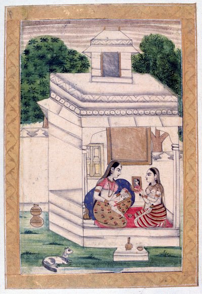 Dhanashri Ragini, Ragamala Album, School of Rajasthan by Unbekannt