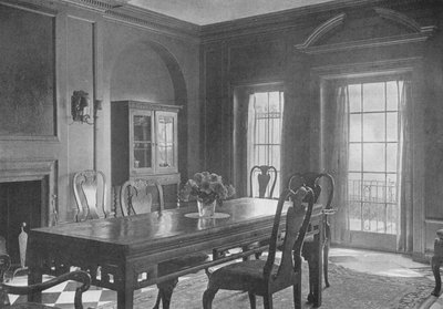 Dining Room, Looking Towards the Garden Terrace, House of Mrs WK Vanderbilt, New York City, 1924 by Unbekannt