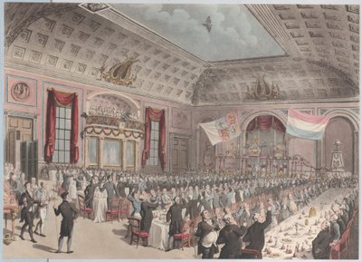 Dinner in Celebration of the Emancipation of Holland from France, City of London Tavern, 1814 by Unbekannt