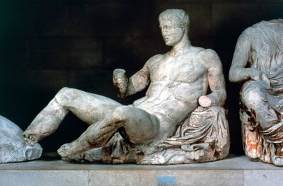 Dionysus, from the east pediment of the Parthenon, 447-432 BC by Unbekannt