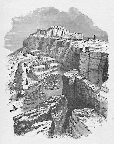 Distant View of Moqui, with Sheep-pens in the Foreground, 1883 by Unbekannt