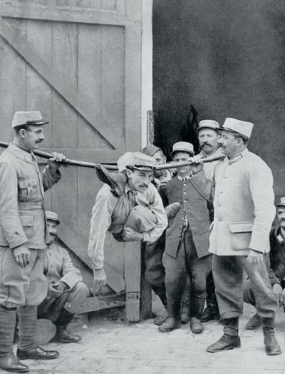 Distractions at the Front, the Human Serpent, France, World War I, 1915 by Unbekannt
