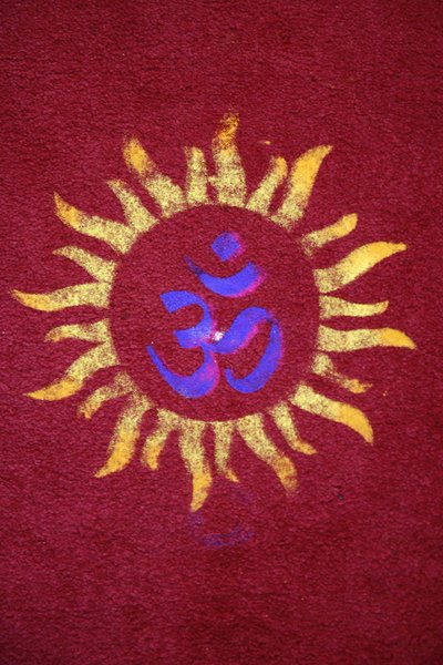 Diwali rangoli in Shirdi Sai Baba temple, Leicester, United Kingdom by Unbekannt