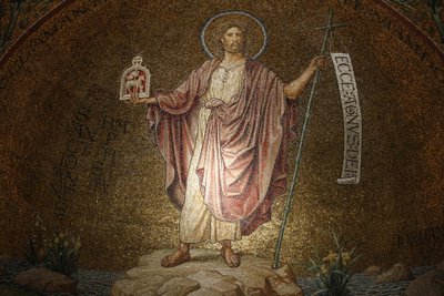 Dormition Abbey, John the Baptist Mosaic, Jerusalem, Israel by Unbekannt