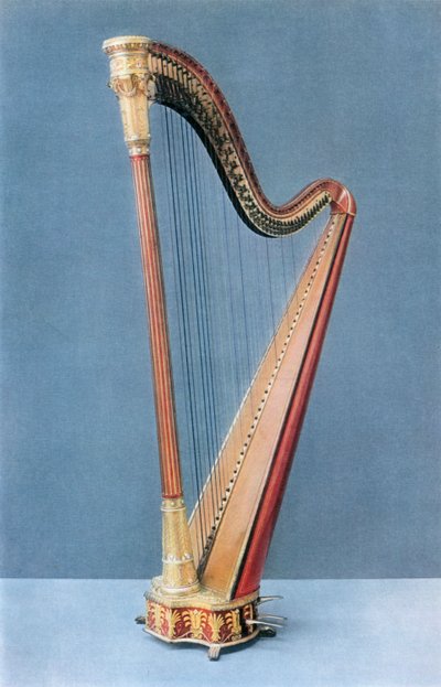 Double-pedal harp made by Erard Frères, Paris, mid-nineteenth century, 1948 by Unbekannt