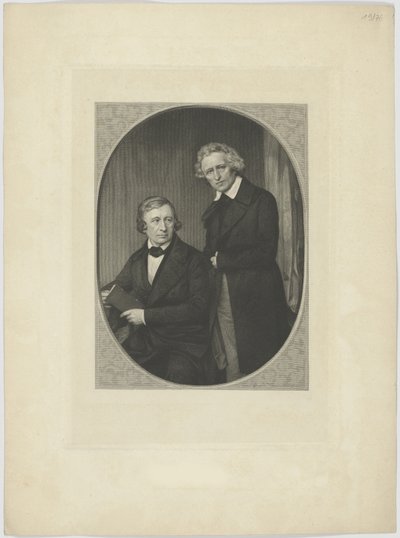 Double Portrait of the Brothers Grimm by Unbekannt