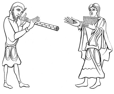 Double Flute and Nine-Hole Syrinx Flute by Unbekannt