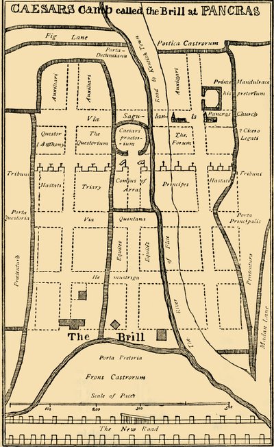 Dr. Stukeleys Plan of the Camp at St. Pancras by Unbekannt
