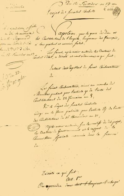 Draft of the Reestablishment of the Gregorian Calendar by Unbekannt