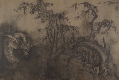 Dragons and Landscape, 14th Century, Plus Later Addition by Unbekannt
