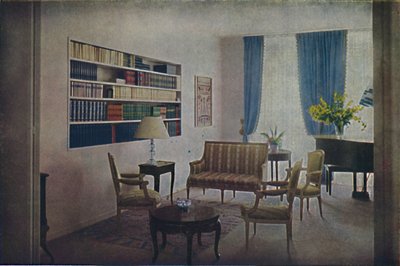 Drawing-room Designed by André Dumuys, Which Adjoins the Living-room, from Which It Can Be Separated by Unbekannt