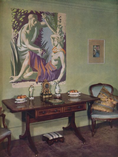 Drawing-room in a London flat decorated by Frankland Dark, F.R.I.B.A. for his own use, c1945 by Unbekannt