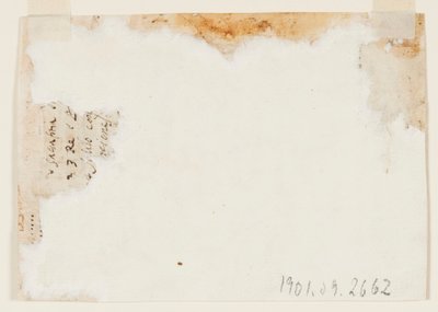 Page of a Sketchbook; Apollo and Aurora by Unbekannt