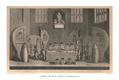 Drawing the State Lottery, 1763 by Unbekannt