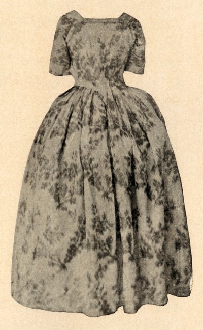 Dress of Buff Chine Silk, Worn by Lady Stuart in Barbados Colony by Unbekannt