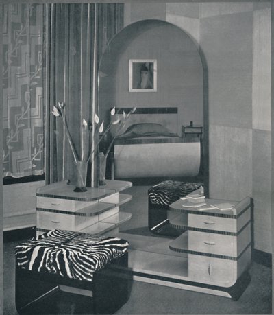 Dressing-Table and Stool Designed for the Frankl Galleries, Inc., 1933 by Unbekannt