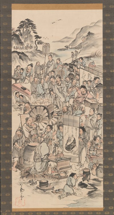 Drinking Festival of the Eight Immortals of the Wine Cup, late 18th century by Unbekannt