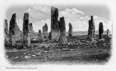 Druidical Stones, Callanish, Isle of Lewis, Western Isles, Scotland, 1902 by Unbekannt