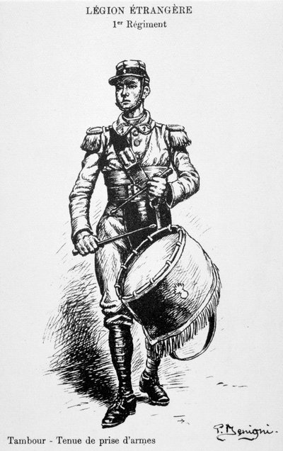 Drummer, 1st Regiment of the French Foreign Legion, 20th Century by Unbekannt